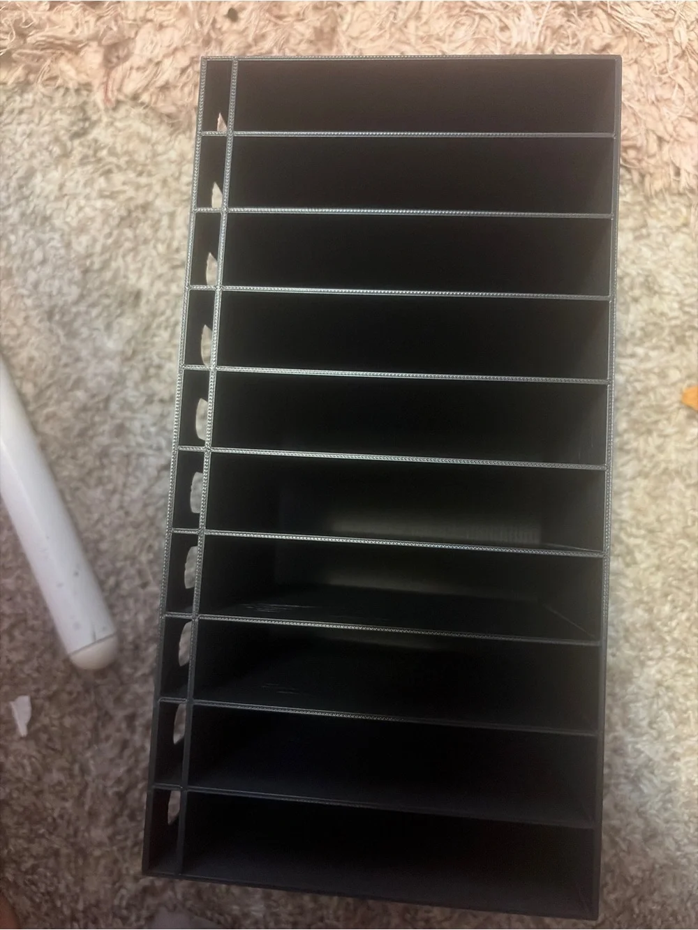 Black Plastic drink packet  Organizer Tray - Compact Home Storage